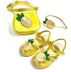 Bolsa Infantil Aba Transparente Amarelo Metal Abacaxi Summer Mood Euro Baby