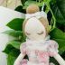 Boneca Infantil Luxo Vestido Organza Cristal Rosa Floral Sweet Petit Cherie