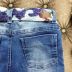 Calça Infantil Jeans com Lenço Estampado MRX Kids