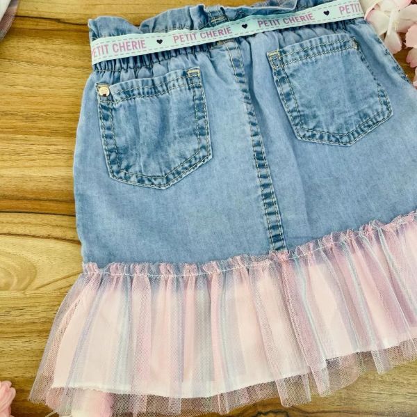 Conjunto Feminino Infantil Petit Cherie Blusa Mangas Tule Ursas Estampada e  Shorts com Zíper na EuroBabyKids