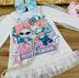 Conjunto Feminino Infantil Mangas Longas com Tule Texturizado e Calça Estampada Petit Cherie   