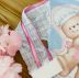 Conjunto Infantil Blusa com Touca Cozinheira Strass e Calça Rosa Metalizada Petit Cherie 