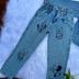 Conjunto Infantil Feminino Euro Baby Kids Jeans Disney Jaqueta Desfiada Calça com Elástico
