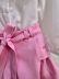 Conjunto Infantil Feminino Petit Cherie Blusa Off-White Tule Bordado Floral Shorts Rosa Claro