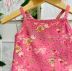 Conjunto Infantil Pituchinhus Rosa Blusa Cropped Shorts-Saia Tule Ursinhos