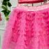 Conjunto Infantil Pituchinhus Rosa Blusa Cropped Shorts-Saia Tule Ursinhos