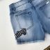 Conjunto Infantil Shorts Jeans e Blusinha Mix de Estampas Poás Cinza Charming Kukixo