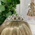 Coroa Infantil Princesa Real  Prata Strass Modelo 1 Euro Baby