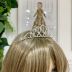 Coroa Infantil Princesa Real  Prata Strass Modelo 1 Euro Baby