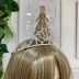 Coroa Infantil Princesa Real Prata Strass Modelo 2 Euro Baby