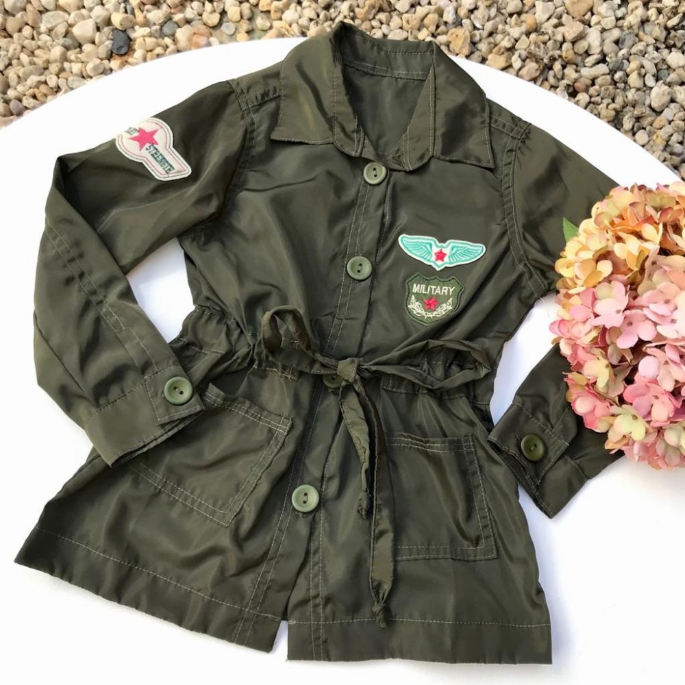 jaqueta infantil verde