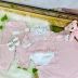 Kit Saída de Maternidade Trama Links Bola Tricot Bordado com Pérolas Rosa e Branco Euro Baby