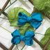 Laço Infantil de Gorgurão Mini Azul Esverdeado Euro Baby