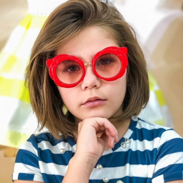 Óculos Infantil Corujinha Fashion Vermelho Petit Cherie
