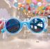Óculos Infantil Gatinho Transparente com Azul Claro Espelhado Euro Baby