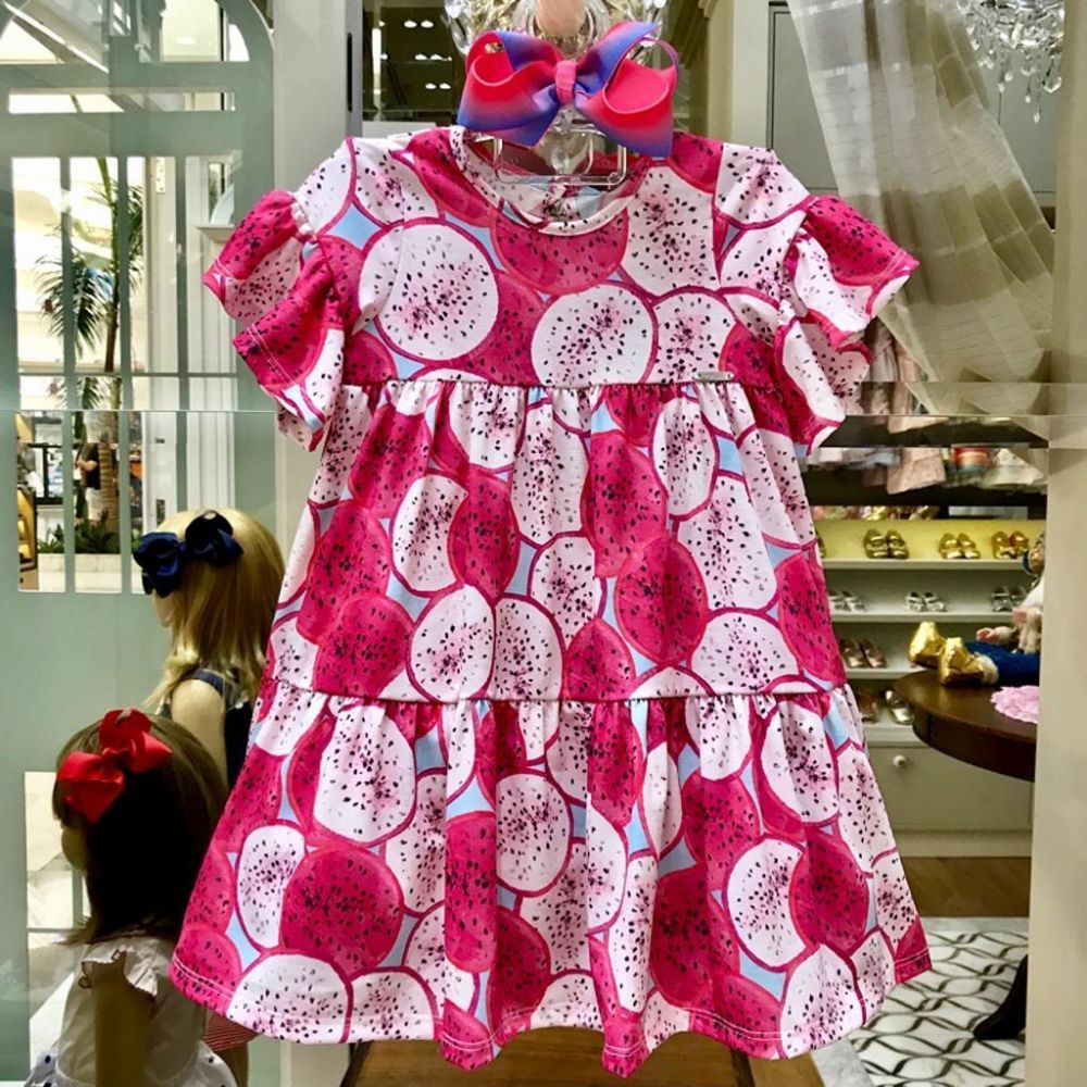 Vestido Infantil Pitaya Rosa Monsucre