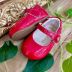 Sapatilha Infantil de Verniz Vermelho Velcro Little Doll Xuá Xuá