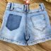Shorts Infantil Jeans Basic com Detalhe Desfiado Meni Kids