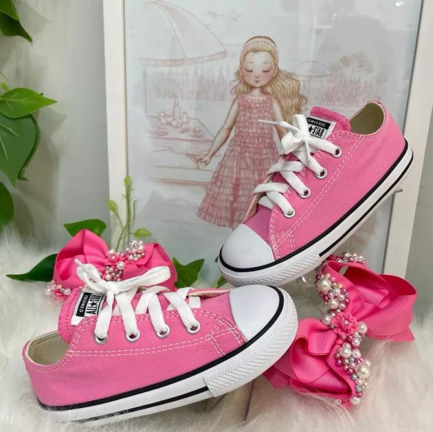 Tênis Infantil Converse All Star Cano Alto Branco Clássico na EuroBabyKids