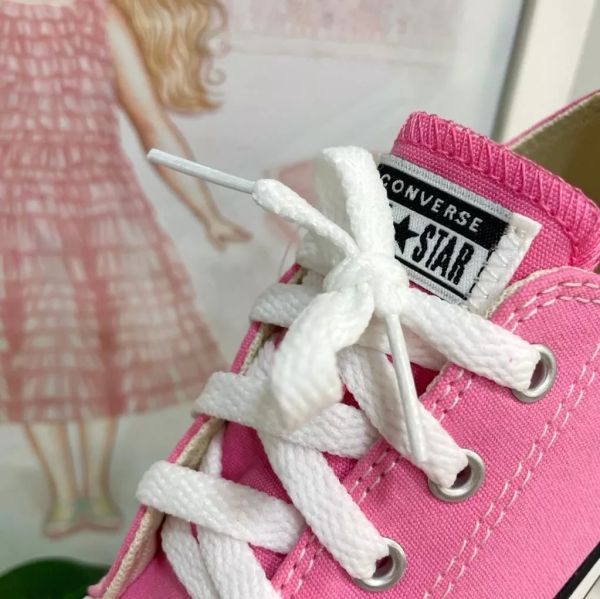 Tênis Infantil Converse All Star Cano Alto Rosa com Glitter na EuroBabyKids