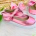 Tênis Infantil Slip On Com Laço Boneca Rosa Metalizado Elegance Euro Baby