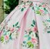 Vestido Infantil de Festa Zibeline Rosa Arranjos Florais com Faixa Kopela