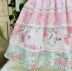Vestido Infantil de Festa Estampado Rosa Delicadas com Faixa Petit Cherie