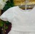 Vestido Infantil de Festa Petit Cherie Branco Bordado Flores Paetê