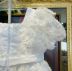 Vestido Infantil de Festa Petit Cherie Branco Sobrep. em Tule Bordado Flores Paetê