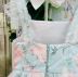 Vestido Infantil de Festa Petit Cherie de Alças Floral com Sobreposição em Tule Branco