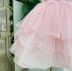Vestido Infantil de Festa Petit Cherie Luxo Rosa com Bordados em 3D e Saia Babados Tule   