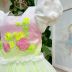 Vestido Infantil de Festa Petit Cherie Neon Colorido Sobrep Tule Brilho Bordado Flores Manga Bufante