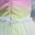 Vestido Infantil de Festa Petit Cherie Neon Colorido Sobrep Tule Brilho Bordado Flores Manga Bufante