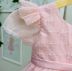 Vestido Infantil de Festa Petit Cherie Rosa Claro com Tule Bordado Paetes Brilho e Manga Bufante