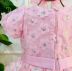 Vestido Infantil de Festa Petit Cherie Rosa com Sobrep. em Tule e Flores 3D