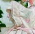 Vestido Infantil de Festa Petit Cherie Rosa Floral com Manga Bufante e Babados