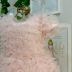 Vestido Infantil de Festa Petit Cherie Rosé Camadas Tule Cinto Pedraria