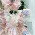 Vestido Infantil de Festa Sobreposto Tule Poá Rosa Floral Romantic Baby Petit Cherie