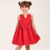 Vestido Infantil de Tule com Lacinho Minnie Inspired Vermelho Mon Sucré