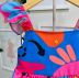 Vestido Infantil Mylu Estampado Colorido Manga Babados e Faixa nas Costas de Elastano
