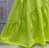 Vestido Infantil Mylu Verde Neon de Alcinha com Recortes