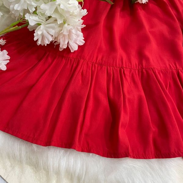 Vestido Infantil Mylu Vermelho com Elastano nas Costas