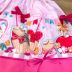 Vestido Infantil Rodado Rosa Estampado Doces Junino Mon Sucré