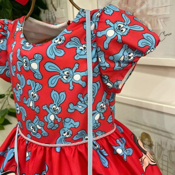 Vestido Festa Infantil Princesa - Paris Vermelho