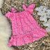 Vestido Infantil Rosa Ciganinha com Babados Doce Confeti Yoyo